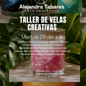 Taller de velas creativas